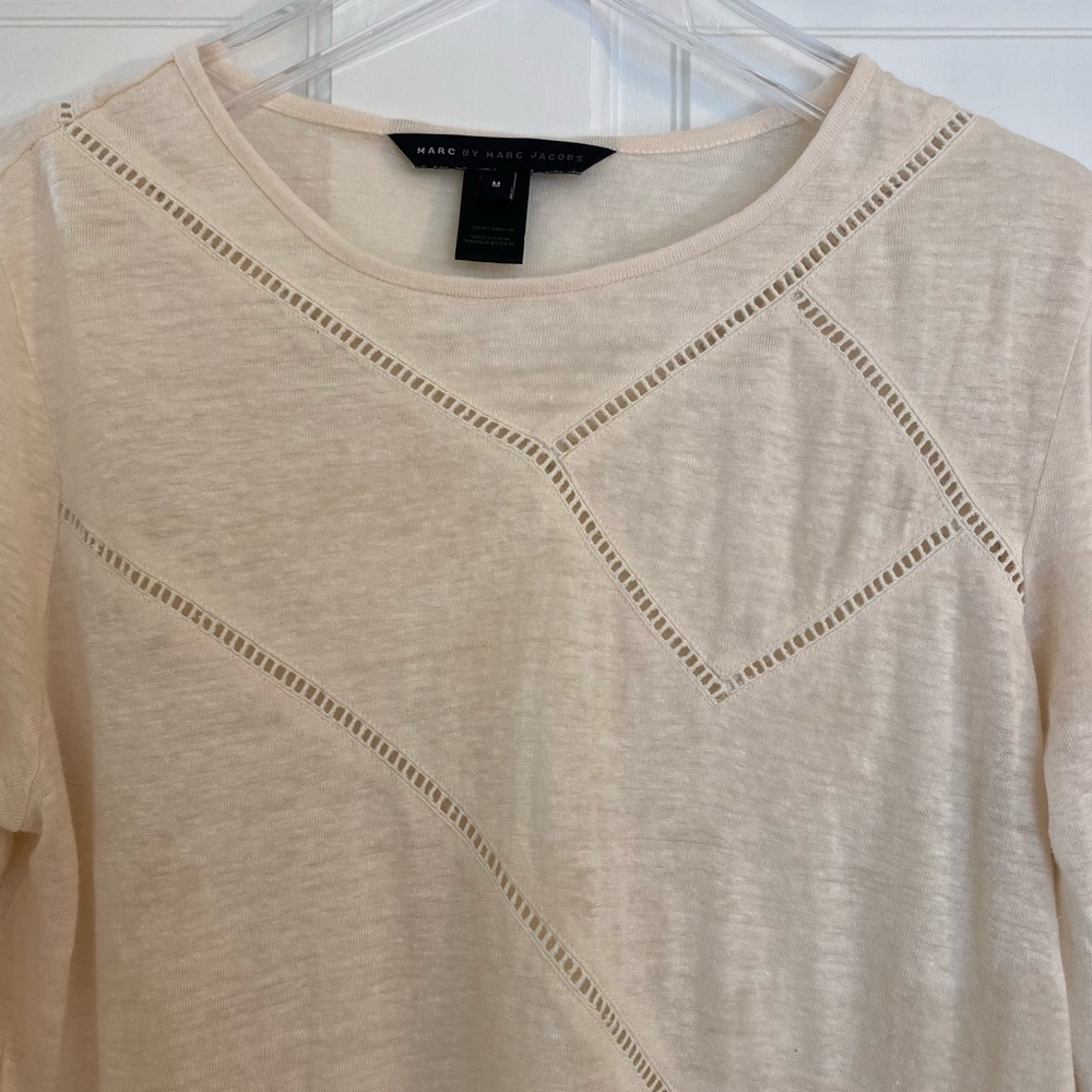 Marc Jacobs Linen Geometric Top - Picture 5 of 9
